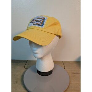 Disney Parks Walt Disney World Retro Yellow Adjustable Cap Hat Size Unisex Adult